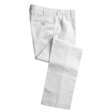 Cotton Twill Pants - Flat Front (For Men) in White - 2nds