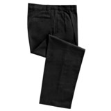 Cotton Twill Pants - Pleated Front (For Men)