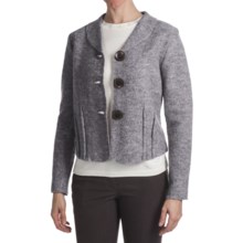 Country Fashion by Venario Boiled Wool Jacket (For Women) in Grey - Closeouts