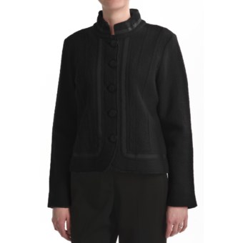Country Fashion by Venario Euro-Styled Boiled Wool Jacket (For Women) in Black