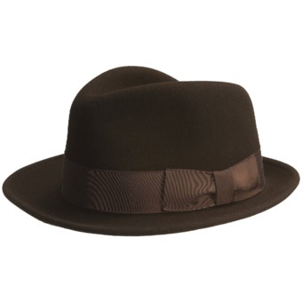 Country Gentleman City Fedora Hat (For Men) in Brown