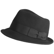 Country Gentleman Punk Fedora Hat (For Men) in Black - Closeouts