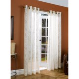 Couture Paradise Burnout Curtains - Semi Sheer, Grommet Top, 104x84”