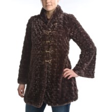 CoVelo Britannia Faux-Fur Jacket - Bell Sleeve (For Women) in Chocolate - Closeouts