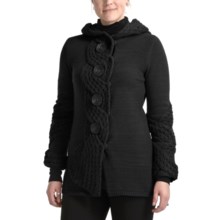 CoVelo Chelsea Hooded Cardigan Sweater (For Women) in Black - Closeouts