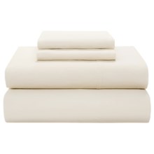 Coyuchi 220 TC Percale Fitted Sheet - King, Organic Cotton in Ivory - Closeouts