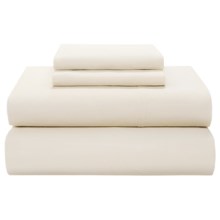 Coyuchi 220 TC Percale Flat Sheet - King-California King, Organic Cotton in Ivory - Closeouts