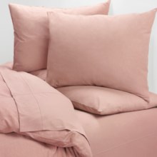 Coyuchi Cotton Jersey Sheet Set - Twin in Washed Rose - Closeouts