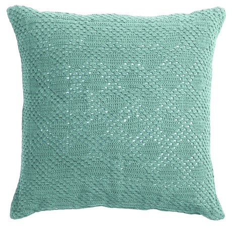 Coyuchi Diamond Crochet Decor Pillow 20x20