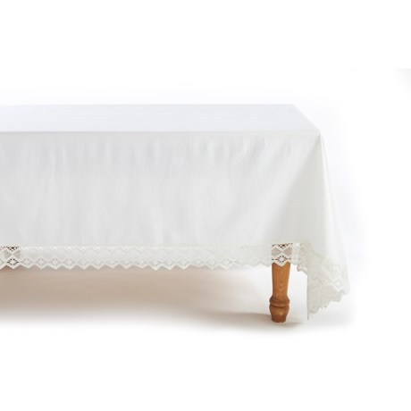 Coyuchi Grand Lace Tablecloth 70x108