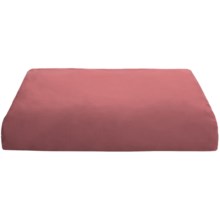 Coyuchi Percale Fitted Sheet - California King, 220 TC Organic Cotton in Dusty Rose - Closeouts