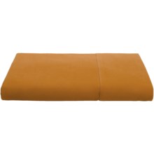 Coyuchi Percale Flat Sheet - Full-Queen, 220 TC Organic Cotton in Ochre - Closeouts