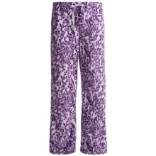 Cozy Fleece Lounge Pants (For Women) in Purple Animal - 2nds