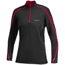 Craft High-Performance Run Thermal Shirt - Long Sleeve (For Women) in Black/Russian Rose - Closeouts