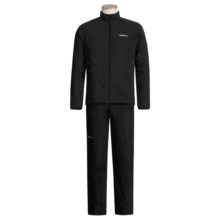 Craft of Sweden Active Run Wind Set - Jacket and Pants (For Men) in Black - Closeouts