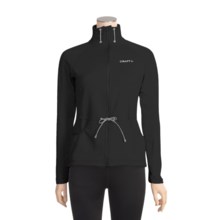 Craft of Sweden Active Style Cycling Jersey - Full Zip, Long Sleeve (For Women) in Black - Closeouts