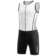 Craft of Sweden High-Performance Tri Suit - UPF 50+ (For Men) in White/Silver - Closeouts