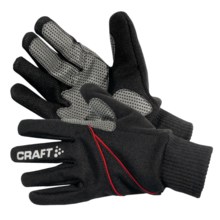 Craft of Sweden Tempest Gloves - Windproof (For Men and Women) in Black/Multi - Closeouts