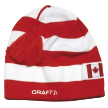 Craft of Sweden XC Beanie Hat (For Men and Women) in Bright Red - Closeouts
