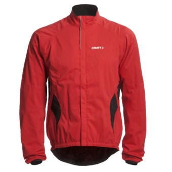 Craft Sportswear Active Bike Rain Jacket (For Men) in Bright Red/Black