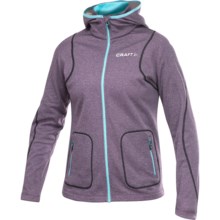 Craft Sportswear Active Hooded Jacket (For Women) in Blackberry - Closeouts
