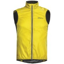 Craft Sportswear High-Performance Bike Light Cycling Vest (For Men) in Yellow/Black - Closeouts