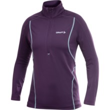 Craft Sportswear High-Performance Lightweight Stretch Pullover - Zip Neck, Long Sleeve (For Women) in Blackberry - Closeouts