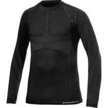 Craft Sportswear Warm CK Base Layer Top - Merino Wool, Long Sleeve (For Men) in Black - Closeouts