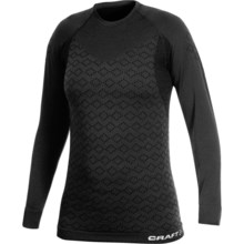 Craft Sportswear Warm CK Base Layer Top - Merino Wool, Long Sleeve (For Women) in Black/Titanium - Closeouts