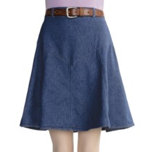 Crazy Cowgirl Denim 8-Gore Skirt - Back Elastic Waist (For Women) in Denim - Closeouts