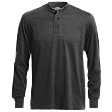 CRC Sport Henley Shirt - Long Sleeve (For Men) in Black - Closeouts