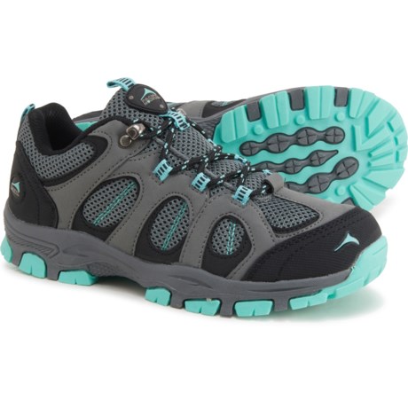 PACIFIC MOUNTAIN Crestone Jr. Hiking Shoes (For Little and Big Kids) - GRAY-GREEN (11T )