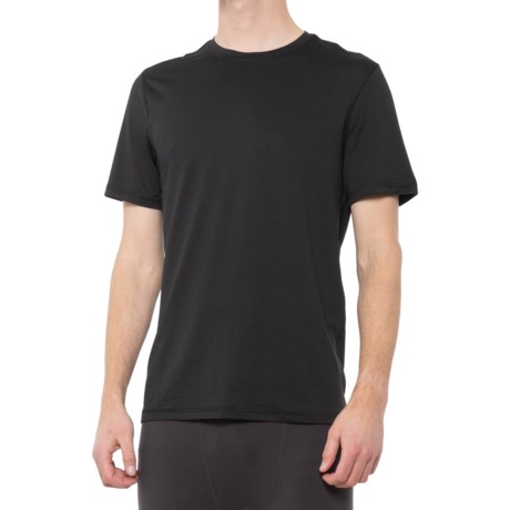 90 Degree by Reflex Crew Neck T-Shirt - Short Sleeve (For Men) - BLACK (M )