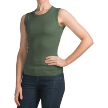 Crew Neck Tank Top - Cotton (For Women) in Green - 2nds