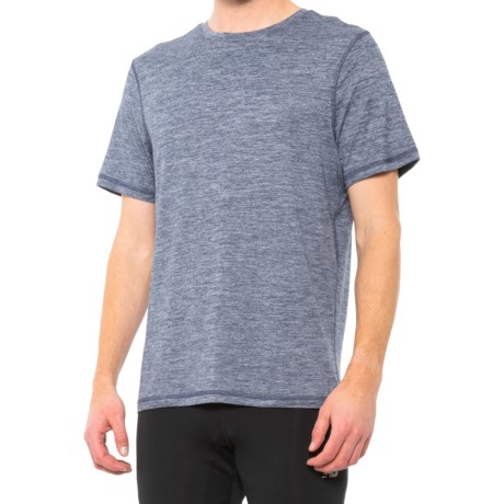 90 Degree by Reflex Crew T-Shirt - Short Sleeve (For Men) - HEATHER NAVY (S )