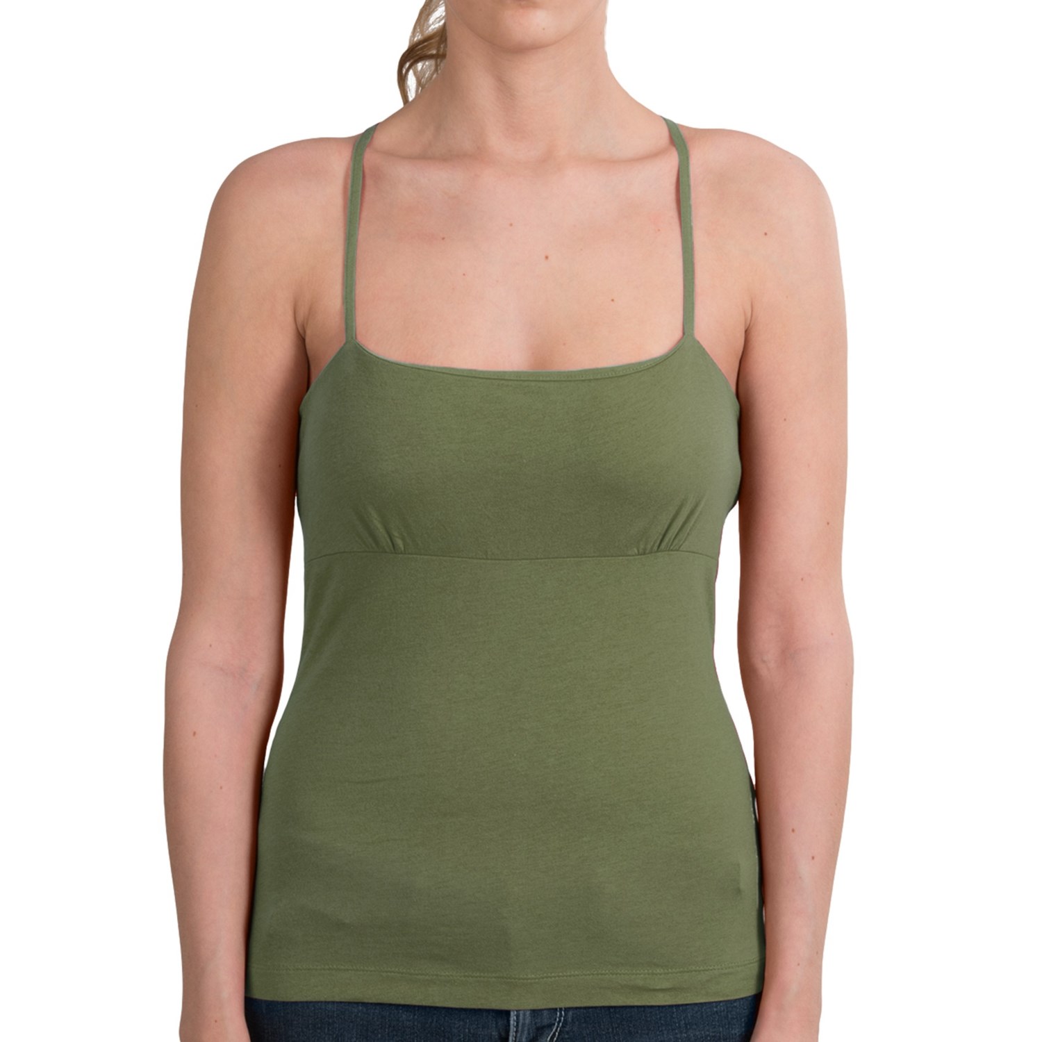 CrissCross Tank Top BuiltIn Shelf Bra (For Women) Save 66