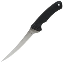 CRKT Kommer’s Big Eddy Fillet Knife - 6.75”, Combo Edge, Fixed Blade in See Photo - Closeouts
