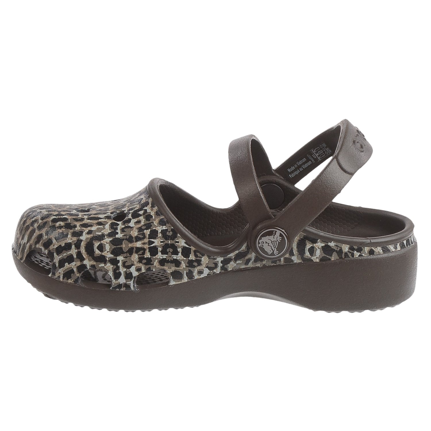 leopard crocs clogs