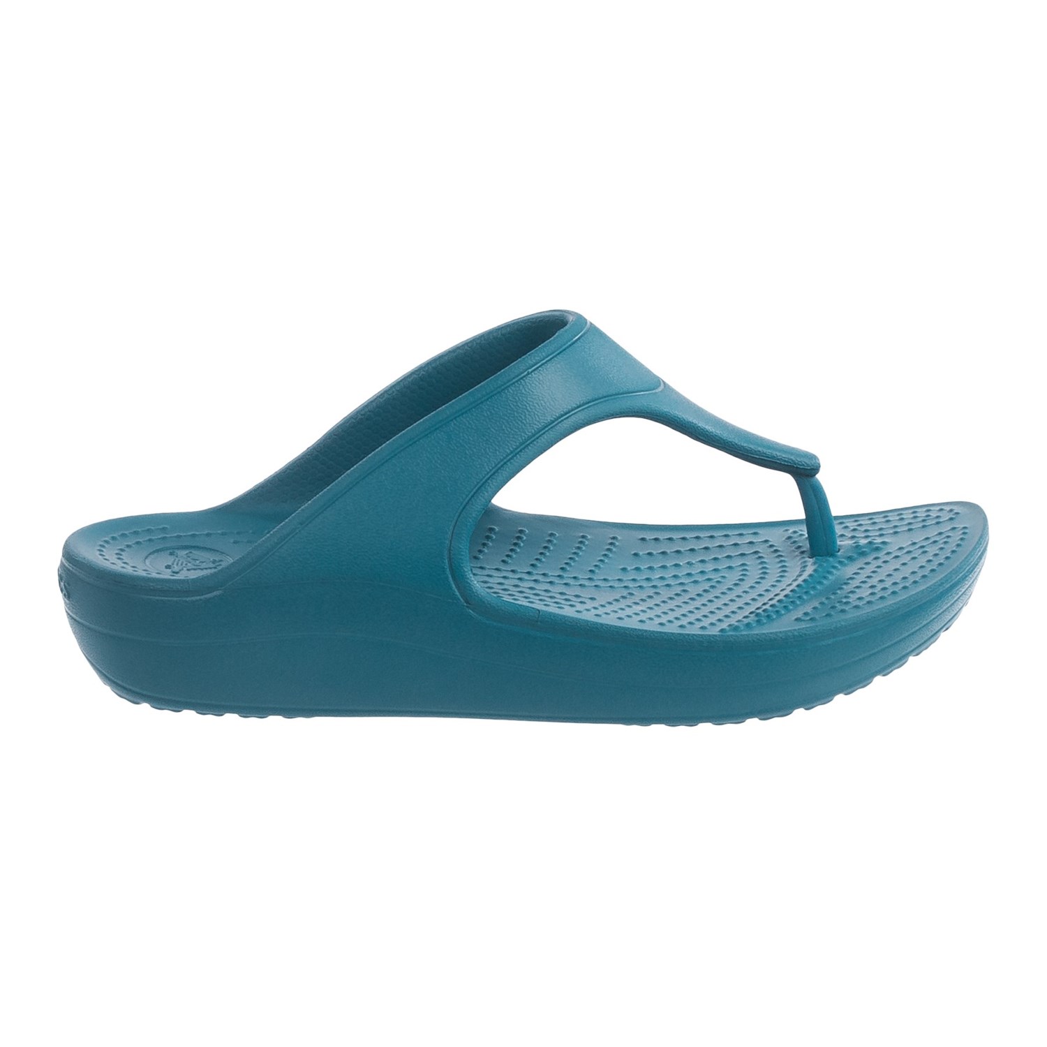 croc platform flip flops