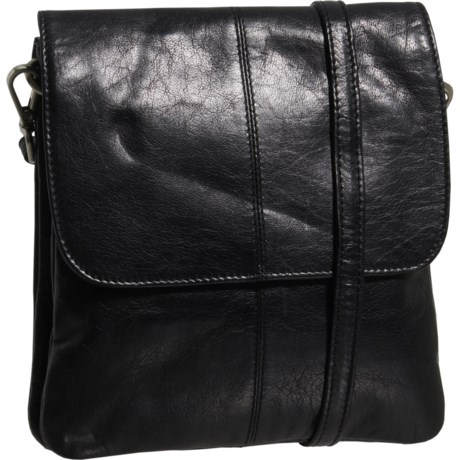 Latico Crossbody Bag - Leather (For Women) - BLACK ( )