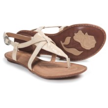 Crown by Born Aberlin Sandals - Leather (For Women) in Cream Patent - Closeouts
