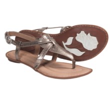 Crown by Born Aberlin Sandals - Leather (For Women) in Pine Nuts Metallic - Closeouts
