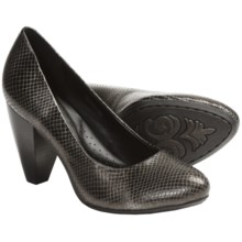 Crown by Born Barb Leather Pumps (For Women) in Fango Printed Snake - Closeouts