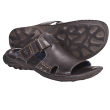 Crown by Born Damian Sandals - Leather (For Men) in Dark Brown Leather - Closeouts