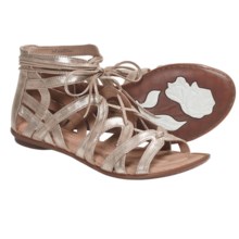 Crown by Born Grammercy Gladiator Sandals - Leather (For Women) in Gold Metallic - Closeouts