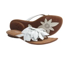 Crown by Born Honeysuckle Sandals - Leather (For Women) in Bianco - Closeouts