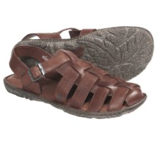 Crown by Born Lagos Fisherman Sandals - Leather (For Men) in Carmel Leather - Closeouts