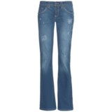 Cruel Girl Jacey Jeans - Flare Leg, Rip & Repair (For Women)