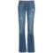 Cruel Girl Jacey Jeans - Flare Leg, Rip & Repair (For Women) in Light Stone