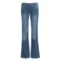 Cruel Girl Marla Jeans - Flare Leg, Heavy Stitching (For Women) in Medium Sanding Stone